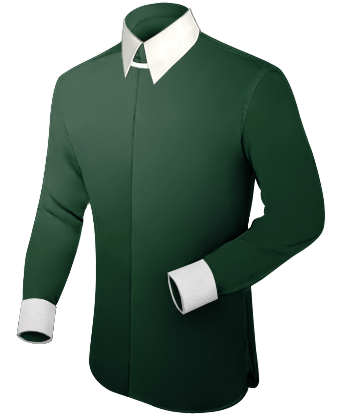 Shirt Collar Monogramming with Tab