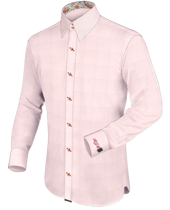 Shirt Made with French Collar 2 Button