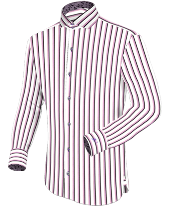 Shirt With A Collar with Italian Collar 2 Button