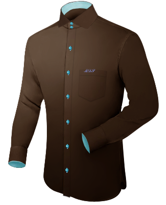 Shirts Cuff Link with Italian Collar 2 Button