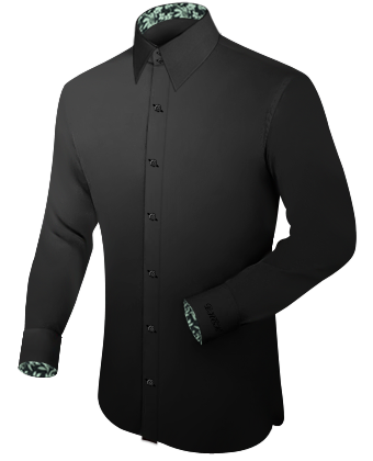 Shirts For Men Cuff with French Collar 2 Button