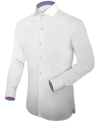 Shirts With 18 Inch Neck And 33 Inch Sleeves with Italian Collar 1 Button