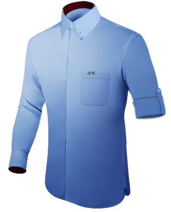 Short Sleeve Muscle Stretch Dress Shirt with Hidden Button