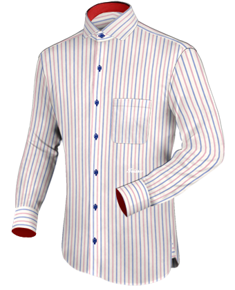 Bespoke Shirts Online with Italian Collar 1 Button