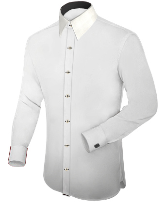 Size 8.5 Mens Fitted Shirts with French Collar 1 Button