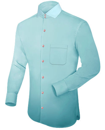 Size Xs Neck Mens Shirts with Italian Collar 2 Button