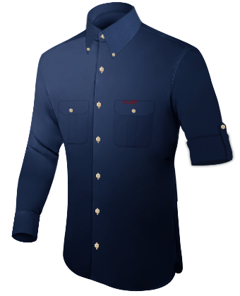 Slim Fit Evening Shirt with Button Down