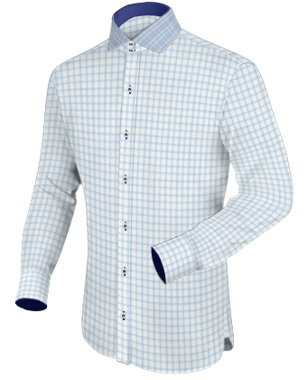 Slim Fit Ivory Shirts with Italian Collar 2 Button