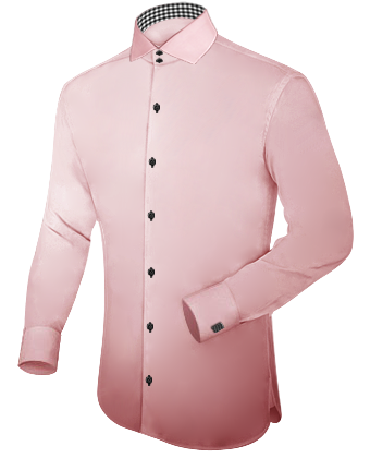 Slim Fit Longer Length Shirt with Italian Collar 2 Button