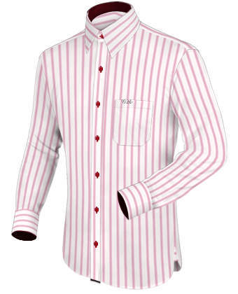 Slim Fit Mens Smart Shirts with French Collar 1 Button