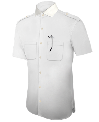 Slim Fit Red Shirt with Italian Collar 1 Button