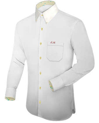 Slim Fit Shirt With Double Cuff with Button Down