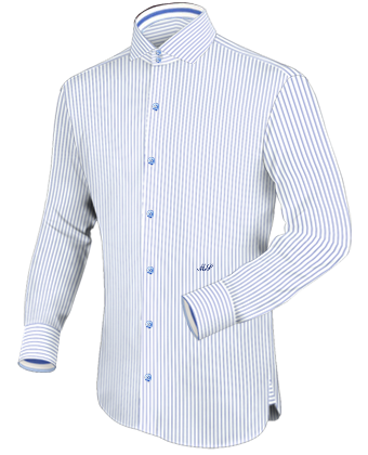 Slim Dress Shirt with Italian Collar 2 Button