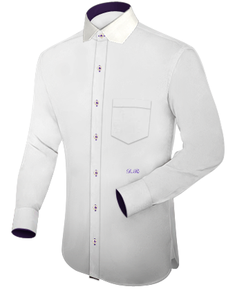 Slim Fitted Dress Shirts with Modern Collar