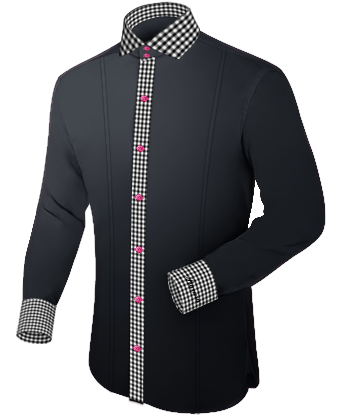 Slim Fitted Red Shirts with Italian Collar 2 Button