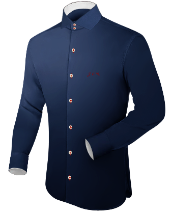 Slim Fitting Shirts with Italian Collar 2 Button