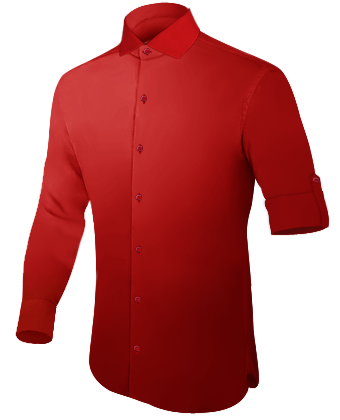 Small Collar Dress Shirts with Italian Collar 1 Button