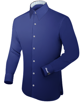 Striped Shirts with French Collar 1 Button