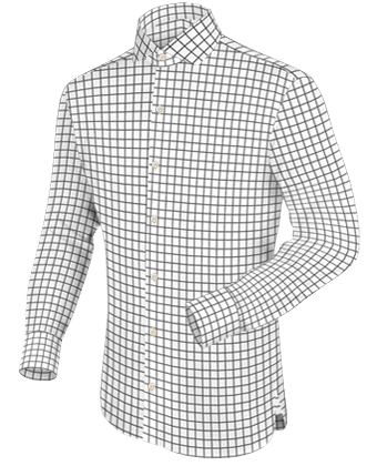 Tall Slim Dress Shirts with Italian Collar 1 Button