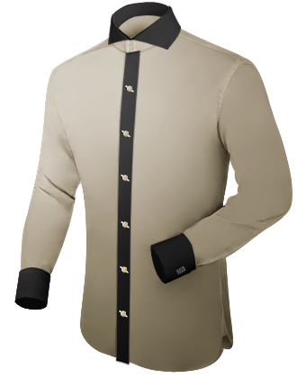 Tall Men's Dress Shirts with Cut Away 2 Button