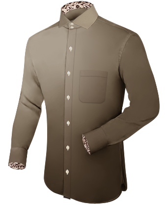 Tie Bar Shirt with Italian Collar 2 Button