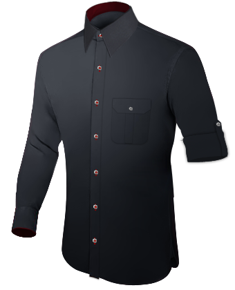 Ties With Matching Pocket Squares with French Collar 1 Button