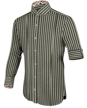 Ultra Slim Fit White Shirt with Italian Collar 2 Button