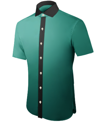 Ultra Slim Fitting White Dress Shirt with Italian Collar 1 Button