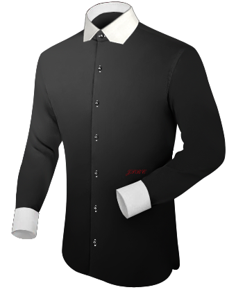 Victorian High Wing Shirt Made To Measure with Modern Collar