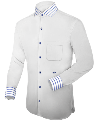 Wedding Shirt with Italian Collar 1 Button