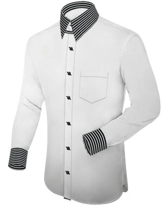White Body Shirt with Tab