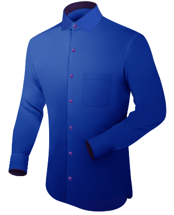 White Dress Shirts With Gold Collar with Modern Collar