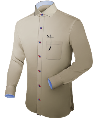 Buy Dress Shirts with Italian Collar 1 Button