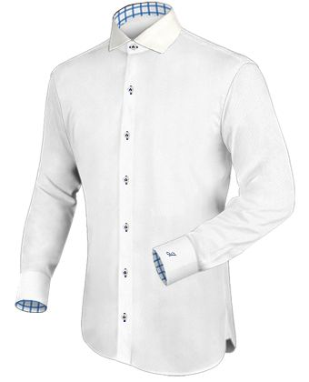 Cheap Custom Shirt with Italian Collar 1 Button