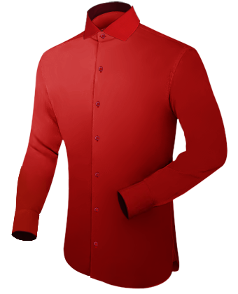 White Shirts For Men with Italian Collar 1 Button