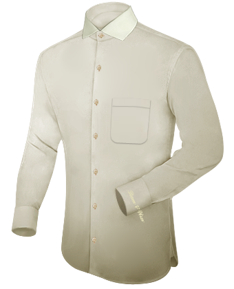 Custom Size Shirts with Italian Collar 1 Button