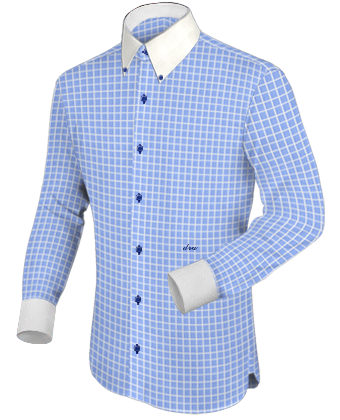 Logo Dress Shirts with Button Down