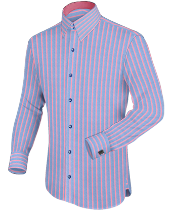 Wing Collar Stud Shirt with French Collar 2 Button