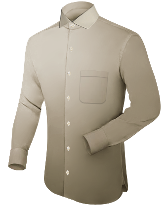 Wing Collared Shirt with Italian Collar 1 Button