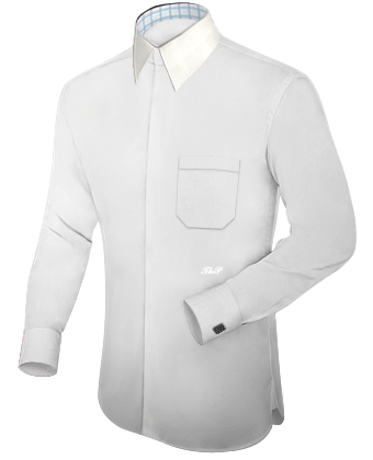 Winged Shirts with French Collar 2 Button