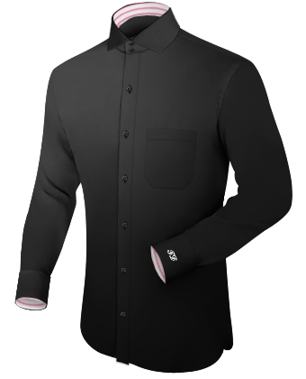 Work Shirts For Men with Italian Collar 2 Button