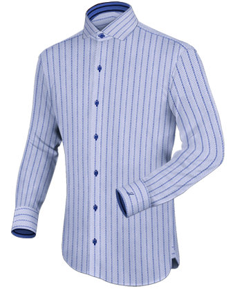 Made To Measure Dress Shirts with Italian Collar 1 Button