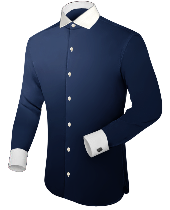 Grey Work Shirt with English Collar