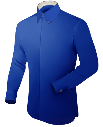 Fitted Shirt Style with Hidden Button