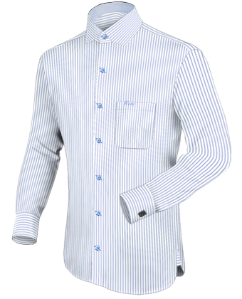 Large Mens Dress Shirts with Modern Collar