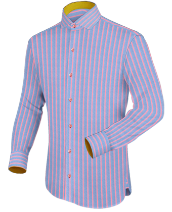 Bespoke Dress Shirts with Italian Collar 1 Button