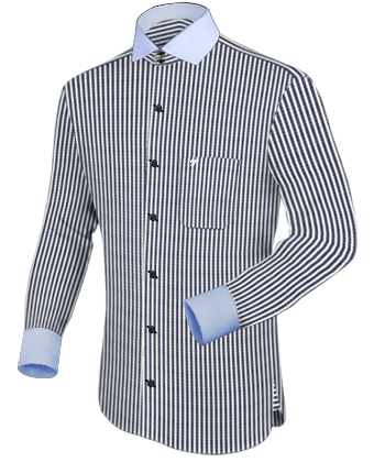 Custom Tailor Shirts with Italian Collar 2 Button