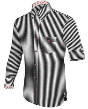 Customizable Shirts with French Collar 2 Button