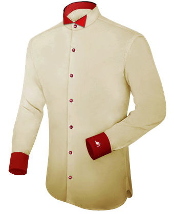 Double Collar Shirts with Hidden Button