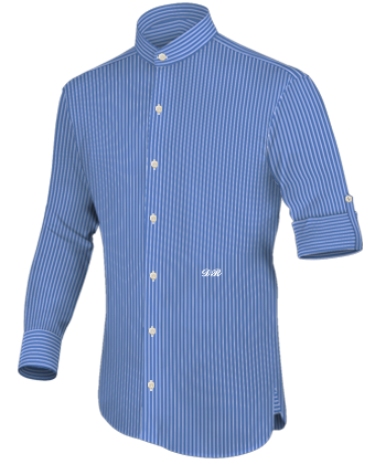 Fitted French Cuff Shirt with English Collar
